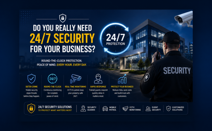 24/7 security in your business